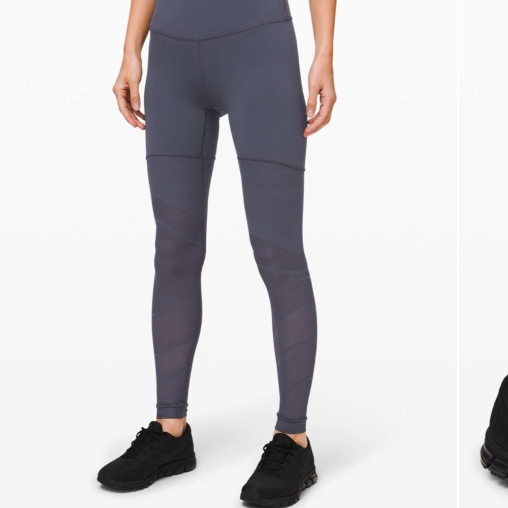 Lululemon Sheer Will High-Rise Tight 28" Pulse Stone Blue 6 - Picture 3 of 9
